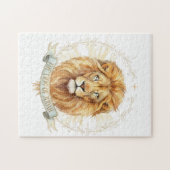Lion of Judah Biblical Watercolor Jigsaw Puzzle  ジグソーパズル (横)