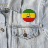 Lion of Judah Button Rastafarian Reggae Colors 缶バッジ (インサイチュ)