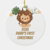 Lion of Judah Ceramic Ornament First Christmas セラミックオーナメント (裏面)
