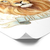 Lion of Judah Christian Wall Art - 8x10 Bold Faith ポスター (角)