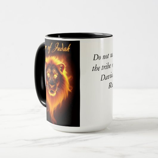 "Lion of Judah" Coffee Mug マグカップ (正面左)