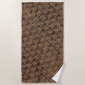 Lion of Judah Empire of Ethiopia Jah Reggae Roots ビーチタオル (正面)