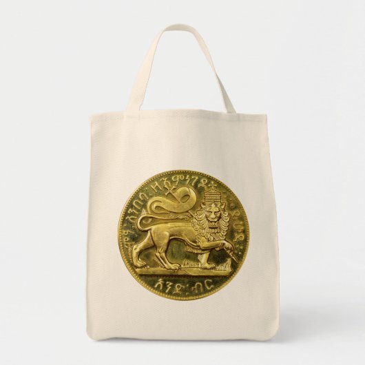 Lion of Judah Empire of Ethiopia Rastafari Bag トートバッグ (正面)