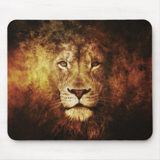 Lion of Judah - Haile Selassie Rastafari Mouse Pad マウスパッド (正面)