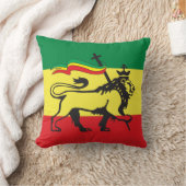 Lion of Judah - Haile Selassie - Rastafari Pillow クッション (ブランケット)