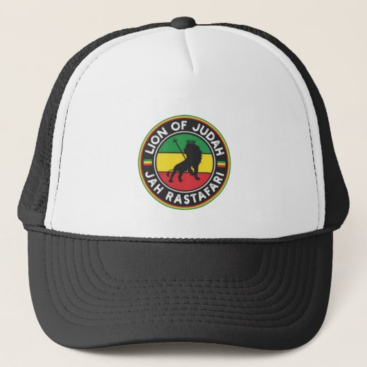 Lion of Judah - Haile Selassie - Trucker Cap キャップ (正面)
