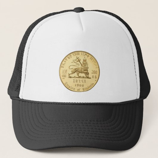 Lion of Judah - Haile Selassie - Trucker Cap キャップ (正面)