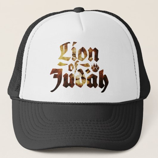 Lion of Judah - Haile Selassie - Trucker Cap キャップ (正面)