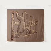 Lion of Judah Jah Army INI Haile Selassie Rasta タペストリー (正面(横))