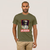 Lion of Judah Jah Army INI Haile Selassie Rasta Tシャツ (正面フル)