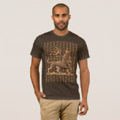 Lion of Judah Jah Army INI Haile Selassie Rasta Tシャツ (正面フル)