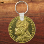 Lion of Judah Jah Army Menelik II Rasta Roots キーホルダー (裏面)