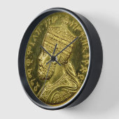 Lion of Judah Jah Army Menelik II Rasta Roots 壁時計 (傾斜)