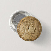 Lion of Judah Jah Army Menelik II Rasta Roots 缶バッジ (正面&裏面)