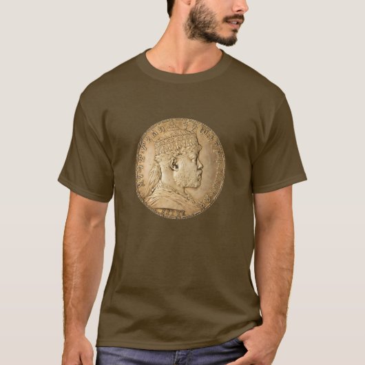 Lion of Judah Jah Army Menelik II Rasta Roots  Tシャツ (正面)