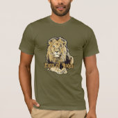 Lion of Judah - Jah Army Reggae Rasta Shirt Tシャツ (正面)