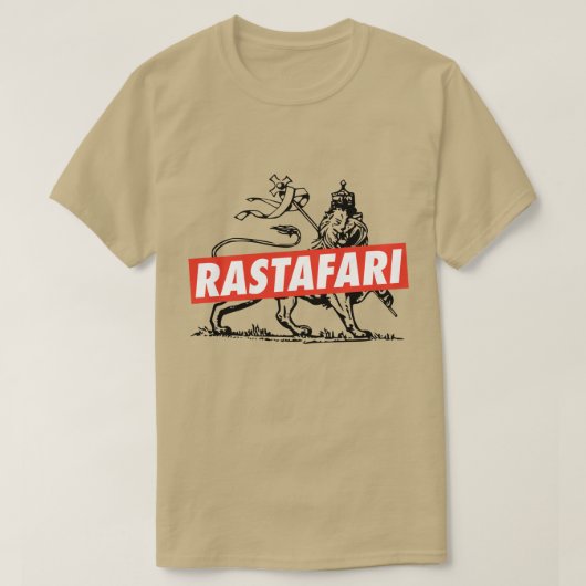 Lion of Judah Jah Rastafari Empress Rasta Shirt Tシャツ (デザイン正面)