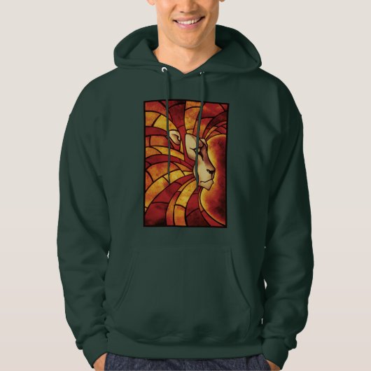 Lion of Judah - Jah Rastafari Rasta Queen Hoodie パーカ (正面)