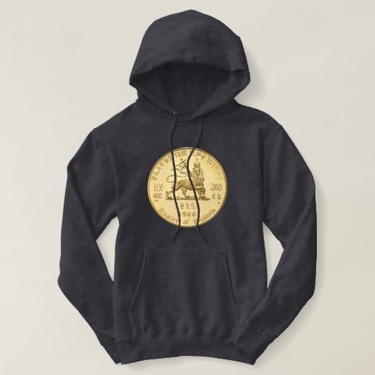 Lion of Judah - Jah Rastafari Rasta Queen Hoodie パーカ (デザイン正面)