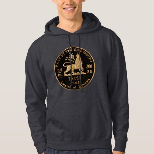 Lion of Judah - Jah Rastafari Rasta Reggae Hoodie パーカ (正面)
