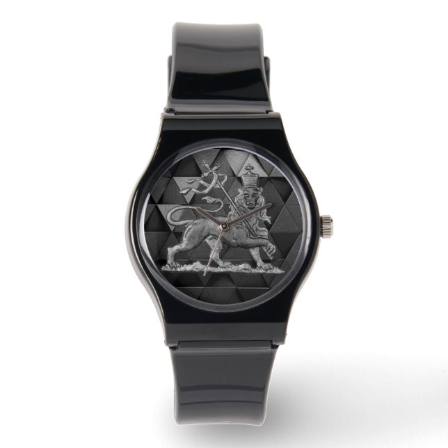 Lion of Judah Jah Rastafari Rasta Reggae Roots Kid 腕時計 (正面)