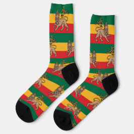 Lion of Judah Jah Rastafari Rasta Reggae Socks ソックス