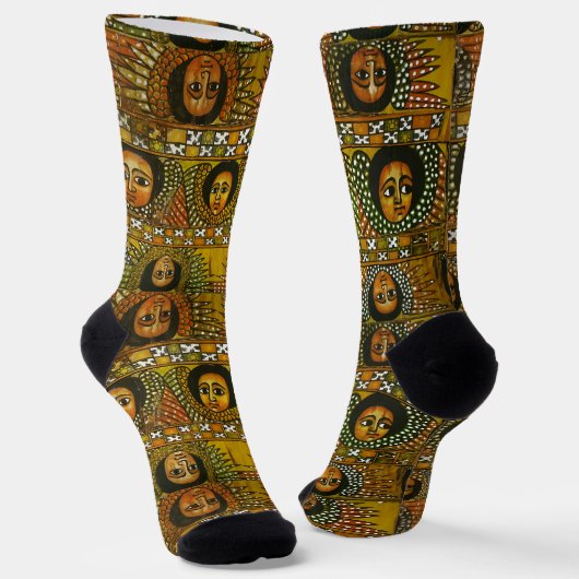 Lion of Judah Jah Rastafari Rasta Reggae Socks ソックス (傾斜あり)