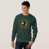 Lion of Judah Jah Rastafari Rasta Roots Sweater スウェットシャツ (正面フル)