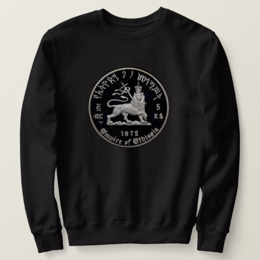 Lion of Judah Jah Rastafari Rasta Roots Sweater スウェットシャツ (デザイン正面)