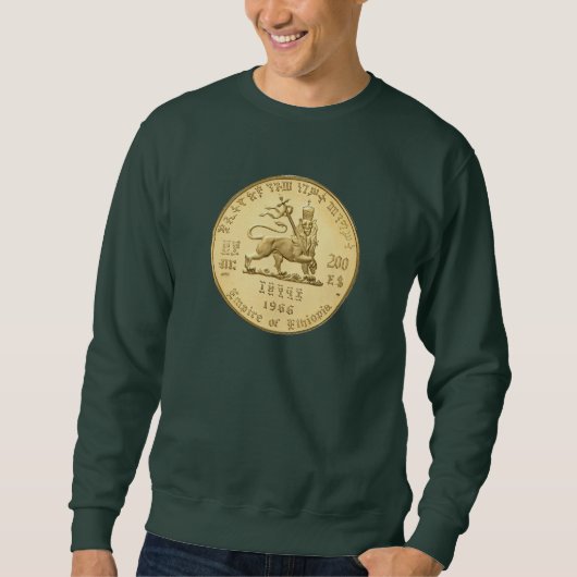 Lion of Judah Jah Rastafari Rasta Roots Sweater スウェットシャツ (正面)