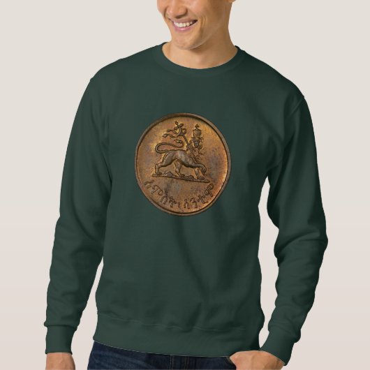 Lion of Judah Jah Rastafari Rasta Roots Sweater スウェットシャツ (正面)