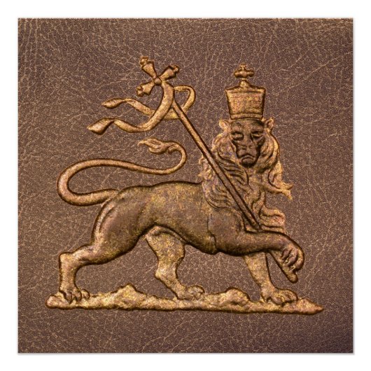 Lion of Judah Jah Rastafari Reggae Roots Poster ポスター (正面)