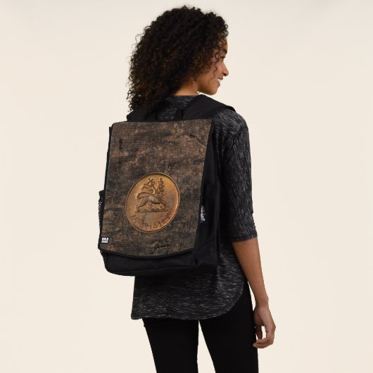 Lion of Judah - Jah Rastafari - Reggae Rucksack バックパック (着用)