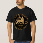 Lion of Judah Jah Rastafari Reggae Shirt Tシャツ (正面)