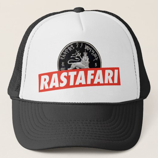 Lion of Judah - Jah Rastafari - Reggae Trucker Cap キャップ (正面)