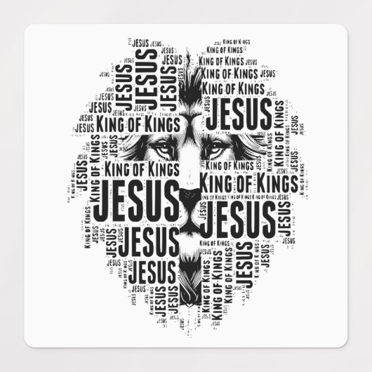 Lion of Judah, Jesus is King of Kings ラベル (デザイン2)