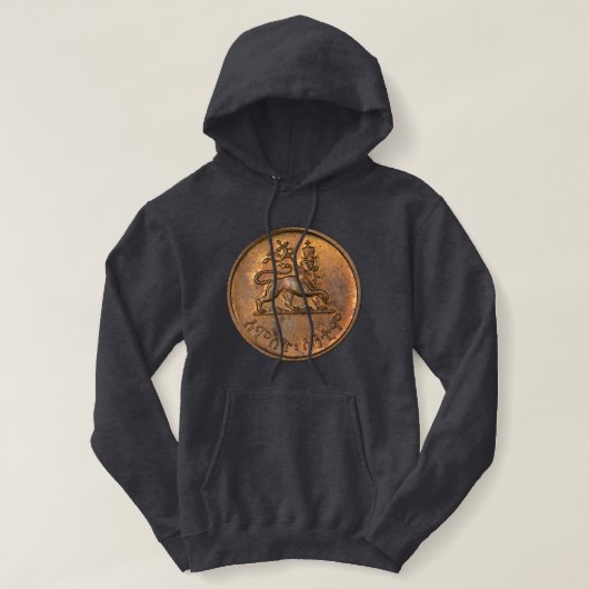 Lion of Judah - Lion Rasta Hooded - Queen Hoodie パーカ (デザイン正面)