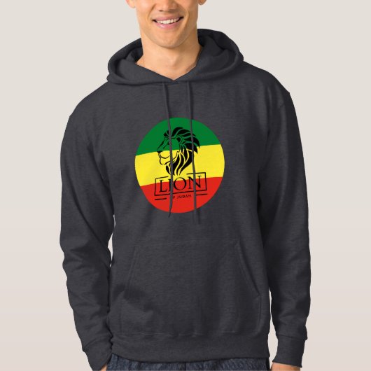 Lion of Judah - Lion Rasta Reggae Hooded - Hoodie パーカ (正面)