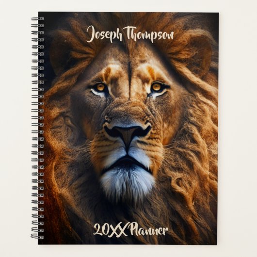 Lion Of Judah Personalized Custom Text Planner プランナー手帳 (正面)