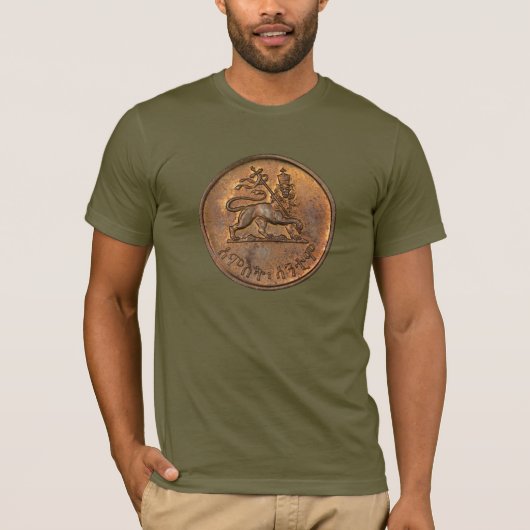 Lion of Judah -  Rasta Jah Army - Reggae Shirt Tシャツ (正面)
