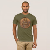 Lion of Judah -  Rasta Jah Army - Reggae Shirt Tシャツ (正面フル)
