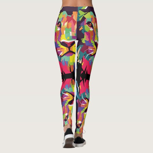 Lion of Judah - Rasta Poly - Power Yoga Leggings レギンス (裏面)