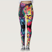 Lion of Judah - Rasta Poly - Power Yoga Leggings レギンス (正面)