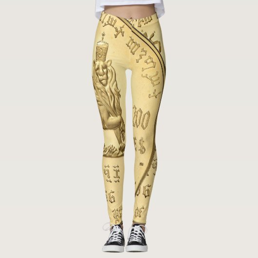 Lion of Judah - Rasta Power Yoga Leggings レギンス (正面)