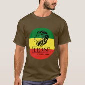 Lion of Judah - Rasta Reggae Flag - Shirt Tシャツ (正面)