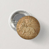 Lion of Judah Rasta Reggae Roots Jah Rastafari  缶バッジ (正面&裏面)