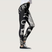 Lion of Judah - Rasta Silver - Power Yoga Leggings レギンス (右)