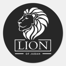 Lion of Judah - Rastafara - Jah Rastafari Sticker ラウンドシール