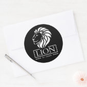 Lion of Judah - Rastafara - Jah Rastafari Sticker ラウンドシール (封筒)
