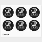 Lion of Judah - Rastafara - Jah Rastafari Sticker ラウンドシール (シート)